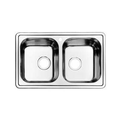 Мойка, нержавеющая сталь, полированная, 2 чаши, 780*480, Strit S, IDDIS, STR78P2i77