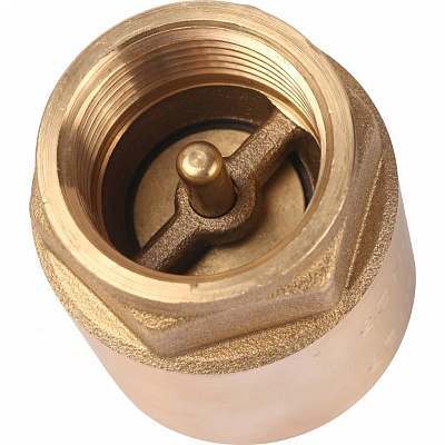 1" Клапан обратный пружинный муфтовый с металлическим седлом (Stout)