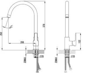 Смеситель Lemark Basis LM3605C для кухни