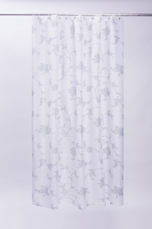 Штора для ванной комнаты, 200*200 см, полиэстер, elegant silver, IDDIS, SCID132P