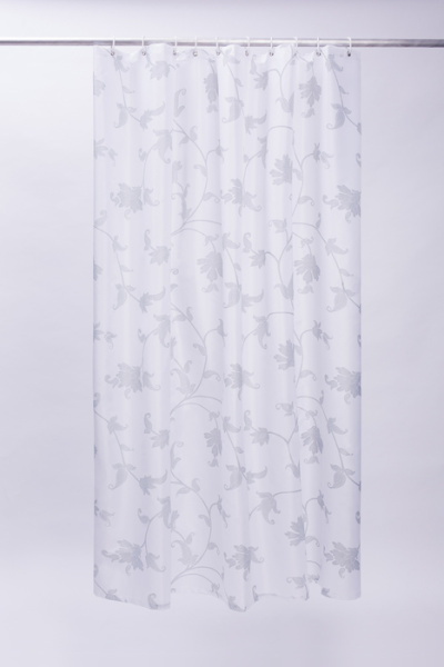 Штора для ванной комнаты, 200*200 см, полиэстер, elegant silver, IDDIS, SCID132P