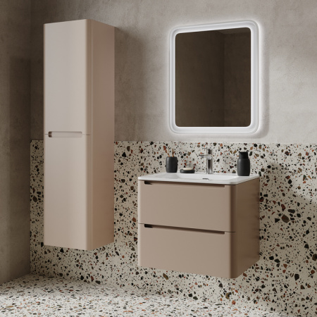 Тумба с умывальником, подвесная, 60 см, капучино, Edifice, IDDIS, EDI60C0i95K  подходит умыв. 0106000i28