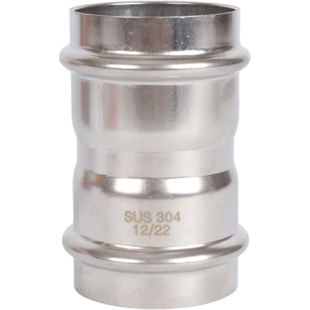 ROMMER RSS-0017-000054 ROMMER Муфта равнопроходная, 54, из нержавеющей стали прессовой