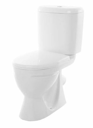 Унитаз-компакт Sanita Стандарт эконом, косой выпуск, антивсплеск