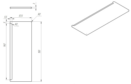 Экран - панель для ванны Eurolux 150 "777"