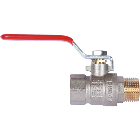 Шаровой кран 1/2" ВН/НР, ручка рычаг (Rommer)