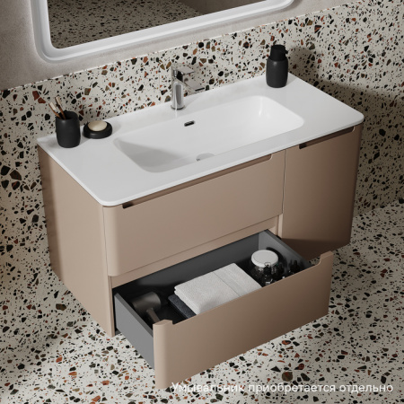 Тумба подвесная, 100 см, капучино, Edifice, IDDIS, EDI10C0i95 подходит умыв. 0101000i28