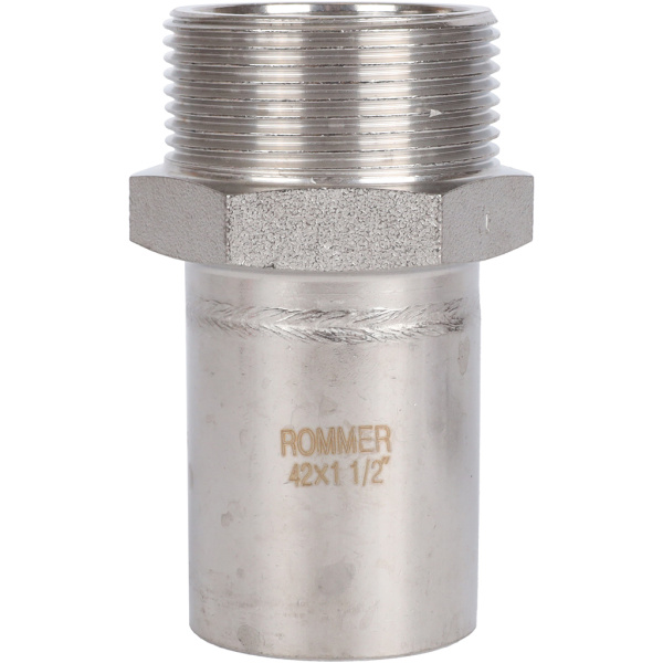 ROMMER RSS-0024-042112 ROMMER Вставка переходная НПр-НР, 42х1 1/2, из нержавеющей стали прессовой