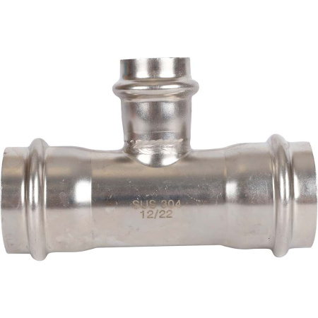 ROMMER RSS-0014-352235 ROMMER Тройник переходной, 35х22х35, из нержавеющей стали прессовой