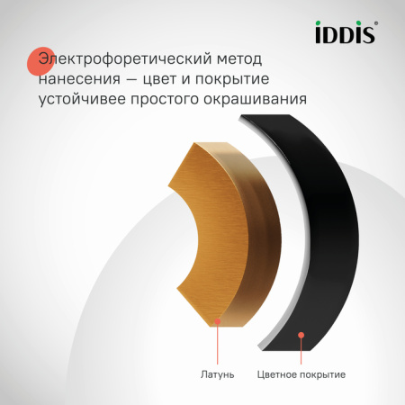 Душевая система с тропическим душем и изливом, матовый черный, Parker, IDDIS, PARBL3Fi06