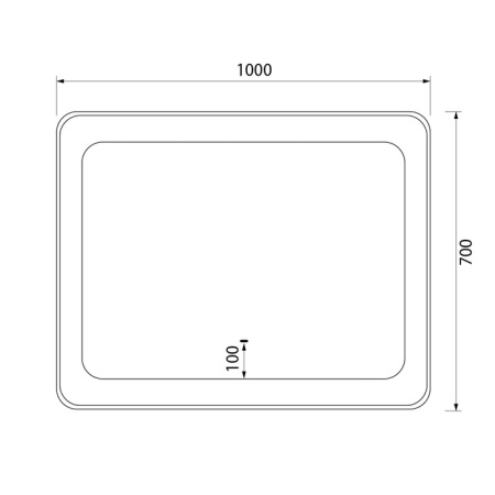 Зеркало с подсветкой, 100 см, Esper, IDDIS, ESP1000i98
