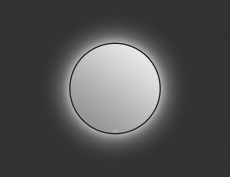 Зеркало Cersanit ECLIPSE smart 60x60 с подсветкой круглое черная рамка