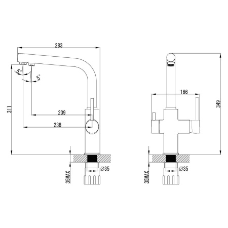 Смеситель Lemark Comfort LM3060C для кухни