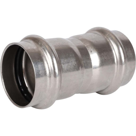ROMMER RSS-0017-000042 ROMMER Муфта равнопроходная, 42, из нержавеющей стали прессовой