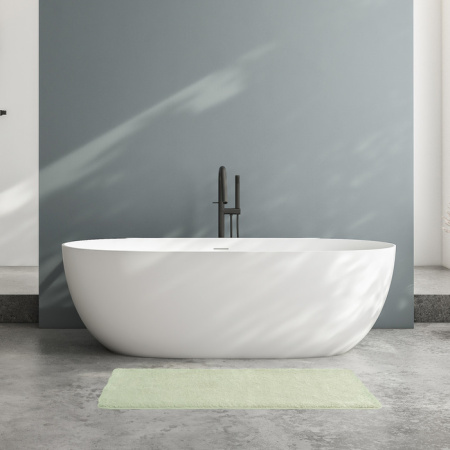 Коврик для ванной комнаты, 70x120, микрофибра, светло-зеленый, IDDIS, BSQL05Mi12