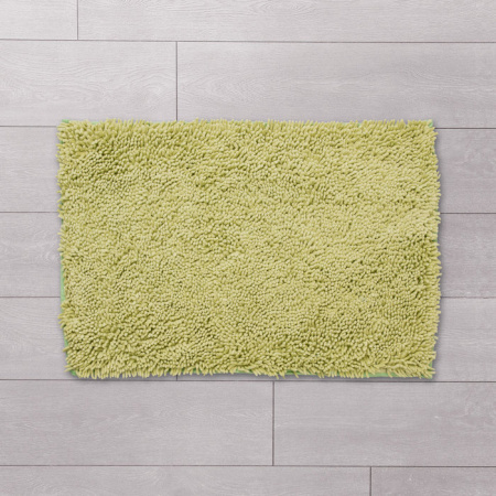 Коврик для ванной комнаты, 50*80 см, хлопок, green leaf,  IDDIS, MID181C
