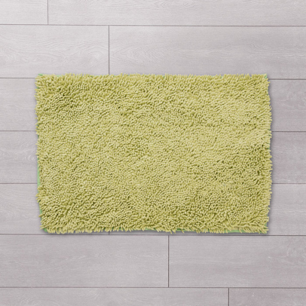 Коврик для ванной комнаты, 50*80 см, хлопок, green leaf,  IDDIS, MID181C