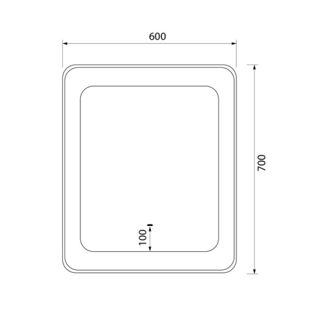 Зеркало с подсветкой, 60 см, Esper, IDDIS, ESP6000i98