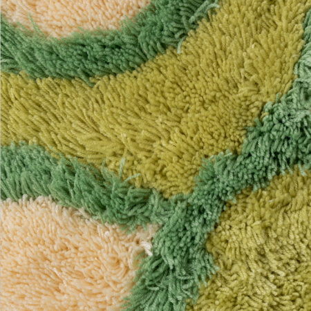Коврик для ванной комнаты, 50*80 см, акрил, Curved Lines, green, IDDIS, 402A580I12