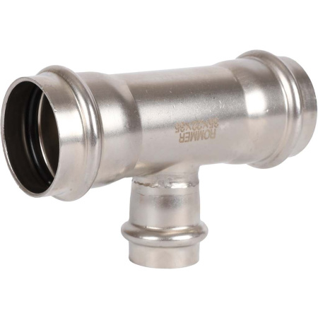 ROMMER RSS-0014-352235 ROMMER Тройник переходной, 35х22х35, из нержавеющей стали прессовой