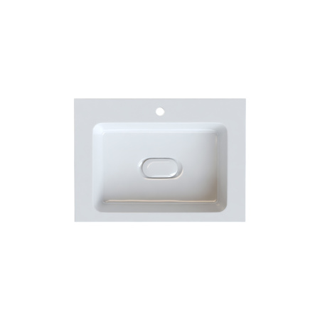 Тумба с умывальником подвесная с ящиком, белая, 60 см, Esper, IDDIS, ESP60W0i95K