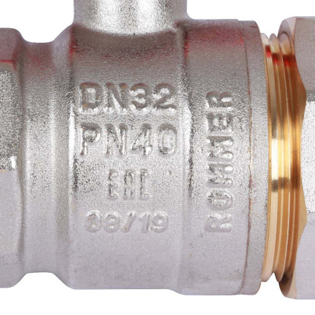 Шаровой кран с американкой 1 1/4" ВН/НР, ручка бабочка (Rommer)