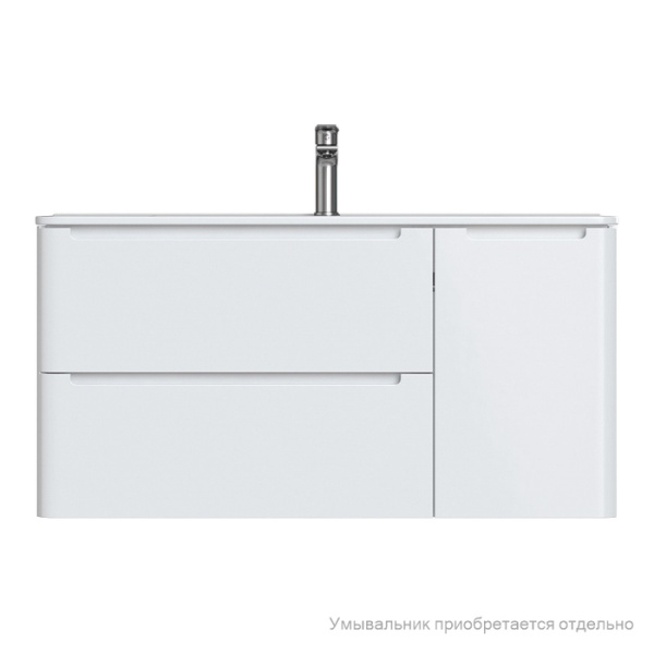 Тумба подвесная, белый, 100 см, Edifice, IDDIS, EDI10W1i95. Подходит умывальник 0101000i28