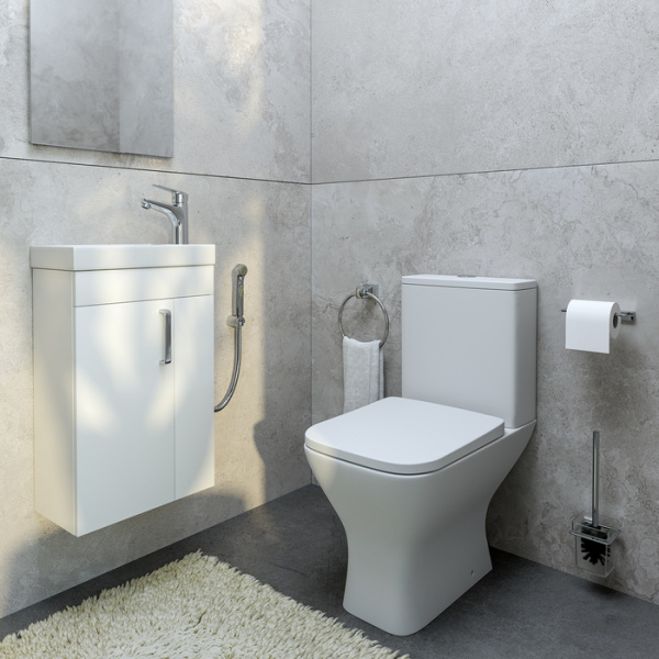 Тумба для ванной комнаты, подвесная, белая, 40 см, Torr, IDDIS, TOR40W1i95. Подходит умывальник 0014000U28
