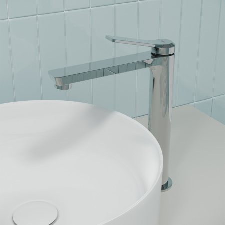 Смеситель для настольного умывальника, глянцевый хром, Parker, IDDIS, PARSB01i01