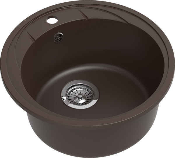 Мойка кухонная EWIGSTEIN Elegant R45 1-чаша D-484мм шоколад