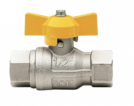 Кран шаровой ВВ для газа полнопроходной бабочка Itap 1/2"