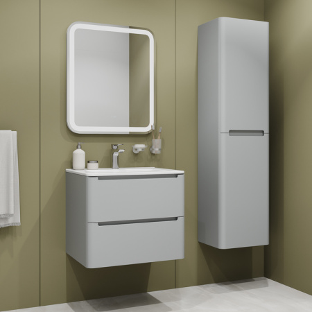 Тумба с умывальником, подвесная, 60 см, светло-серый, Edifice, IDDIS, EDI60L0i95K  подходит умыв. 0106000i28