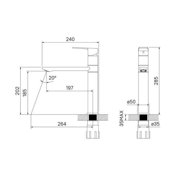 Смеситель для кухни,  Edifice, песок, IDDIS, ED3PBSGi05
