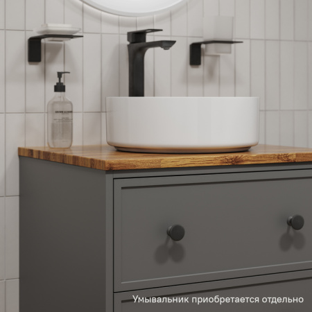 Тумба подвесная, со столешницей, 60 см, темно-серый, Torr, IDDIS, TOR60DBi95K