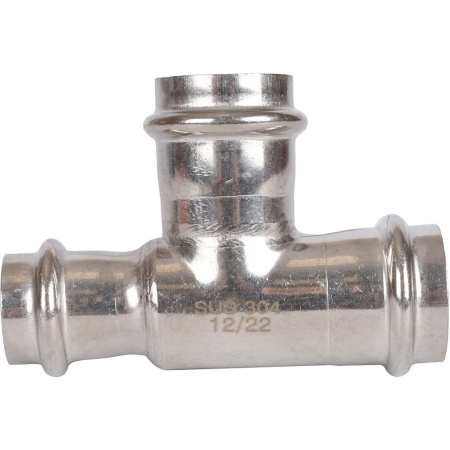 ROMMER RSS-0014-282822 ROMMER Тройник переходной, 28х28х22, из нержавеющей стали прессовой