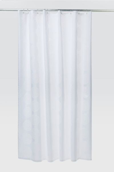 Штора для ванной комнаты, 200*200 см, полиэстер, Chequers, white, IDDIS, 432P20RI11
