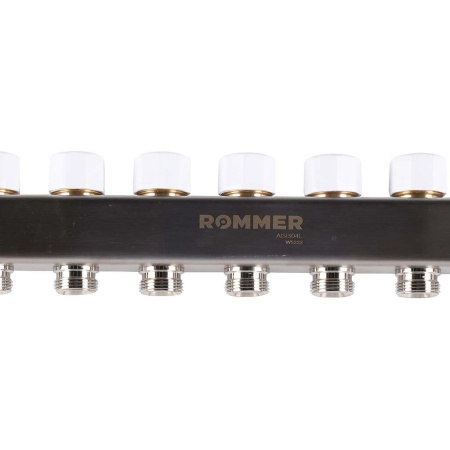 ROMMER RMS-1200-000009 ROMMER Коллектор из нержавеющей стали с расходомерами 9 вых.