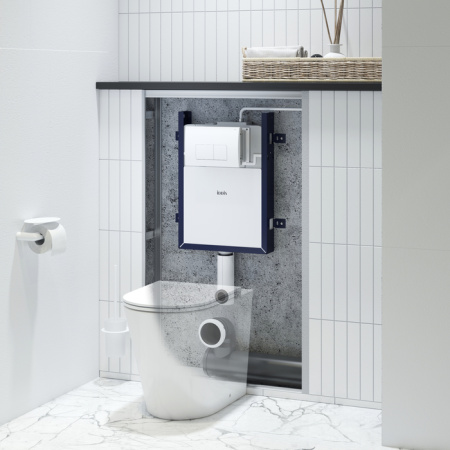 Комплект 2 в 1: Бачок скрытого монтажа и клавиша смыва, Optima Home, IDDIS, OPH0W0Ci32K