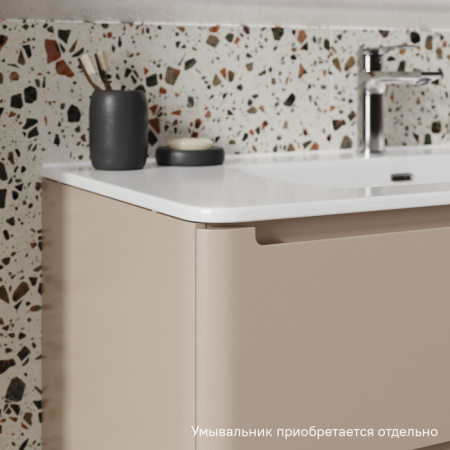Тумба подвесная, 100 см, капучино, Edifice, IDDIS, EDI10C0i95 подходит умыв. 0101000i28