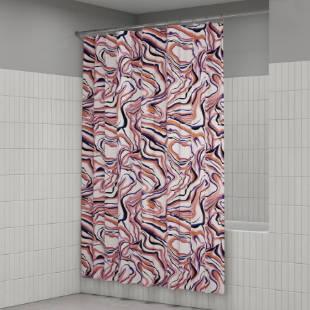 Штора для ванной, 200x180 см, Полиэстер, IDDIS, BX01P18i11