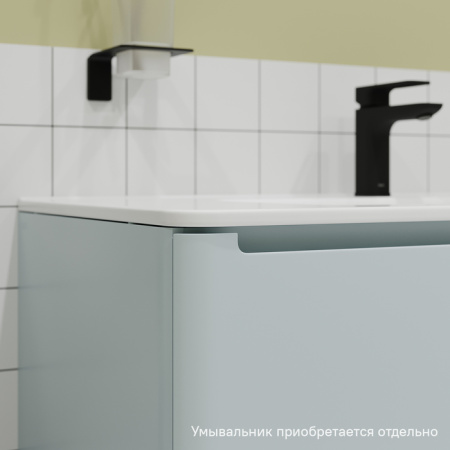 Тумба подвесная, 100 см, голубой, Edifice, IDDIS, EDI10B0i95  подходит умыв. 0101000i28