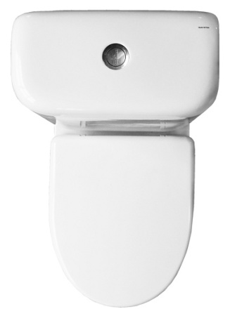 Унитаз-компакт Sanita Стандарт эконом, косой выпуск, антивсплеск