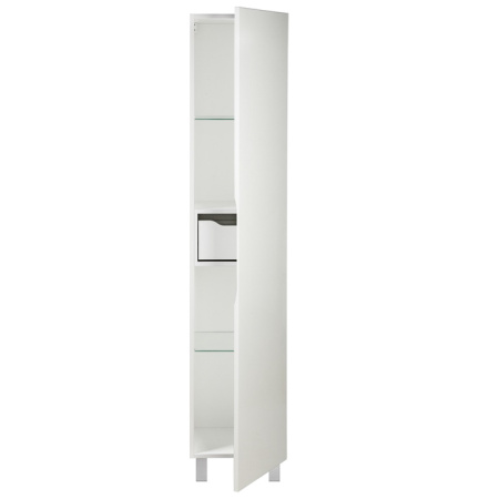 Пенал для ванной комнаты, напольный, белый, 40 см, Custo, IDDIS, CUS40W0i97