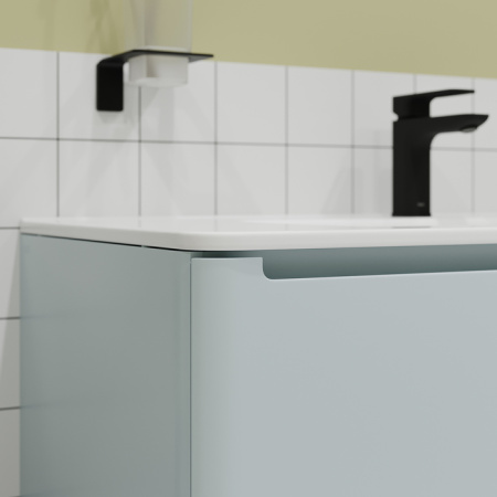 Тумба с умывальником, подвесная, 100 см,голубой, Edifice, IDDIS, EDI10B0i95K  подходит умыв. 0101000i28