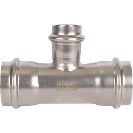 ROMMER RSS-0014-352235 ROMMER Тройник переходной, 35х22х35, из нержавеющей стали прессовой