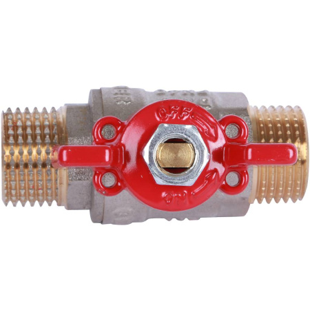 Шаровой кран 1/2" НР/НР, ручка бабочка (Rommer)
