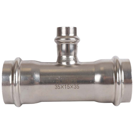 ROMMER RSS-0014-351535 ROMMER Тройник переходной, 35х15х35, из нержавеющей стали прессовой