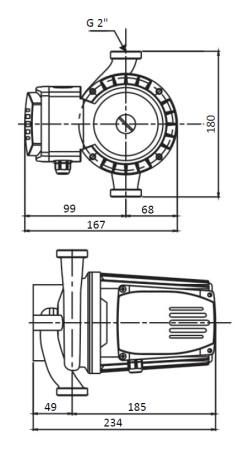 Циркуляционный насос для отопления Shinhoo BASIC 32-12S 180 1x230V, 10 м³/ч, напор 12.1 м