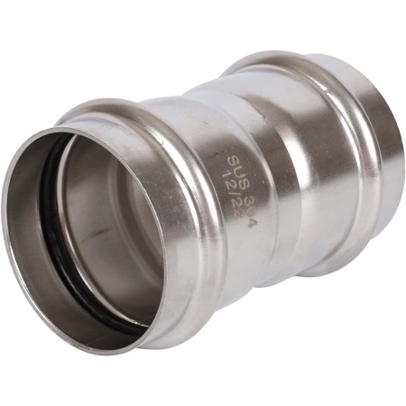 ROMMER RSS-0017-000054 ROMMER Муфта равнопроходная, 54, из нержавеющей стали прессовой