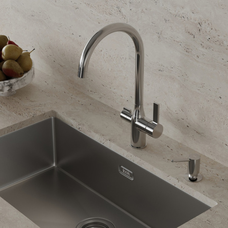Дозатор, латунь, хром, Kitchen Line, IDDIS, SDISB00i59